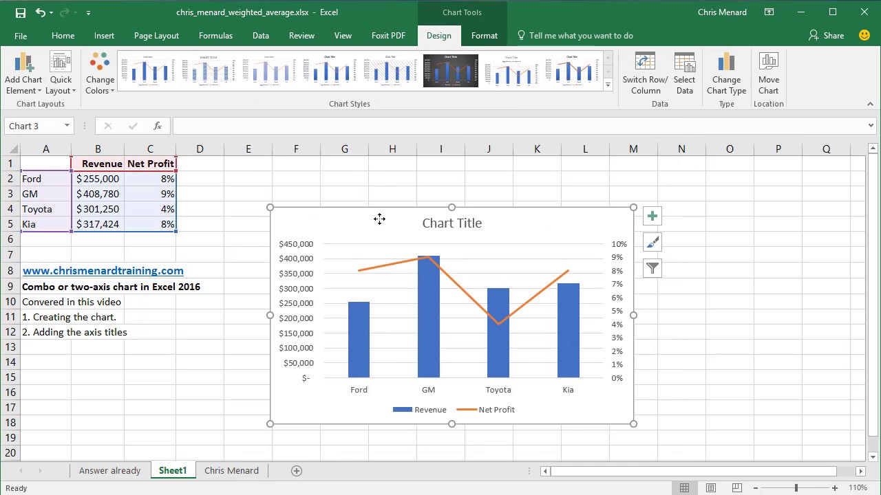 graph on excel for mac